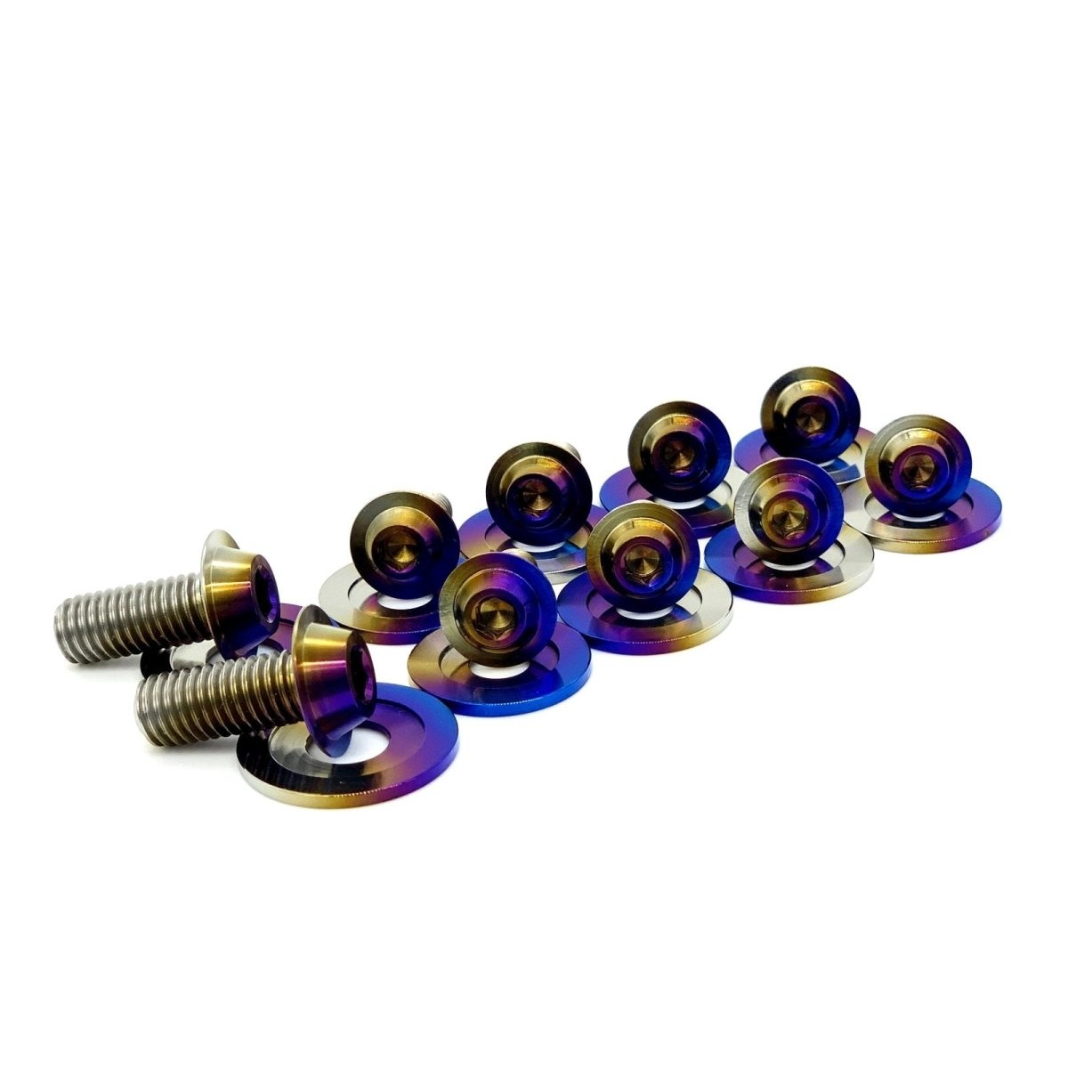 JDC Titanium Radiator Support Area Hardware Replacement Kit (Evo X) - JDMuscleEngine Dress - UpJDC-TI-EVOX-RSAHRKBurnt