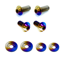 JDC Titanium Radiator Support Bracket Hardware (370Z) - JDMuscleEngine Dress - UpJDC-TI-370Z-RAD-SUP-HW-1Flush - Fit Allen Head BoltsBurnt