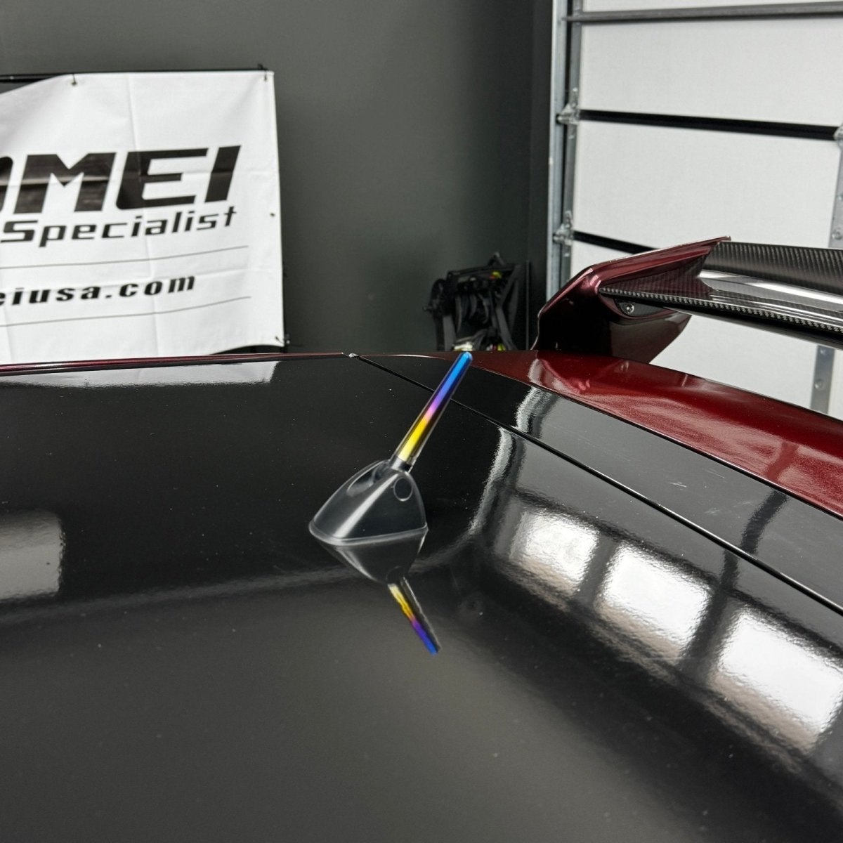 JDC Titanium Shorty Antenna (08 - 14 WRX/STi) - JDMuscleAntennas & CoversJDC-TI-ANTENNA-TYPE2Stationary BaseBurnt