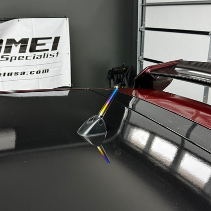 JDC Titanium Shorty Antenna (08 - 14 WRX/STi) - JDMuscleAntennas & CoversJDC-TI-ANTENNA-TYPE2Stationary BaseBurnt