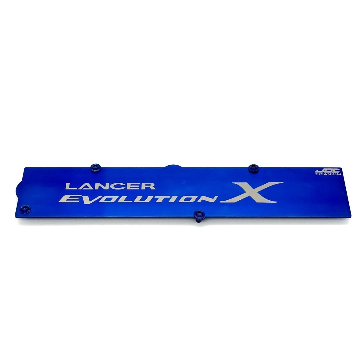 JDC Titanium Spark Plug Cover (Evo X) - JDMuscleSpark Plug CoversJDC-TI-EVOX-SPCBurntSmall JDC Titanium Only