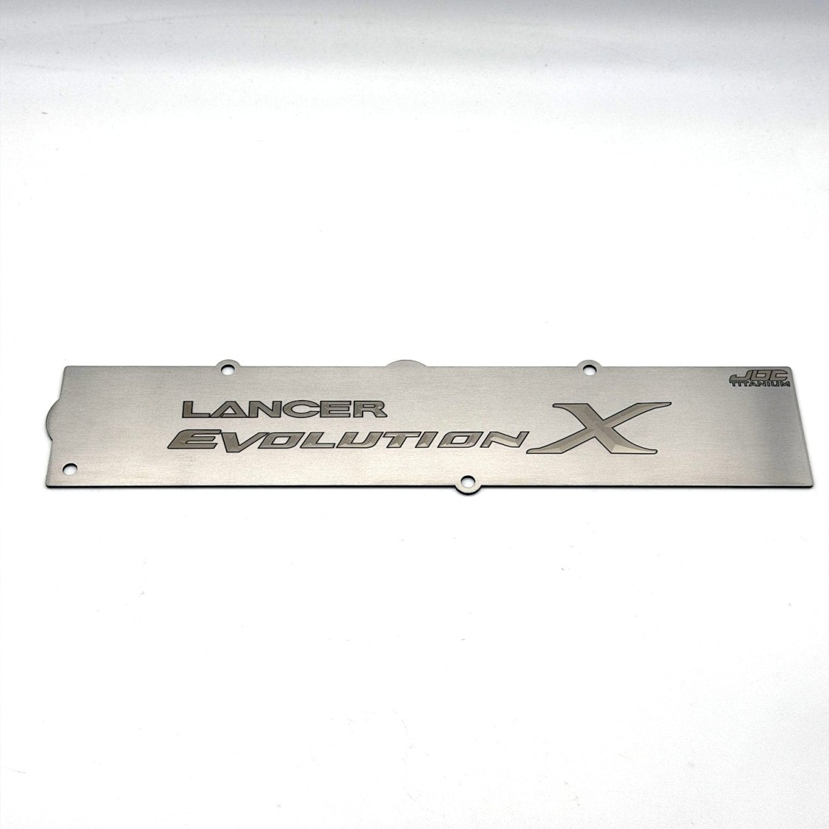 JDC Titanium Spark Plug Cover (Evo X) - JDMuscleSpark Plug CoversJDC-TI-EVOX-SPCBurntSmall JDC Titanium Only