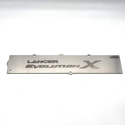 JDC Titanium Spark Plug Cover (Evo X) - JDMuscleSpark Plug CoversJDC-TI-EVOX-SPCBurntSmall JDC Titanium Only
