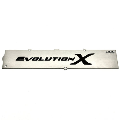 JDC Titanium Spark Plug Cover (Evo X) - JDMuscleSpark Plug CoversJDC-TI-EVOX-SPCBurntSmall JDC Titanium Only