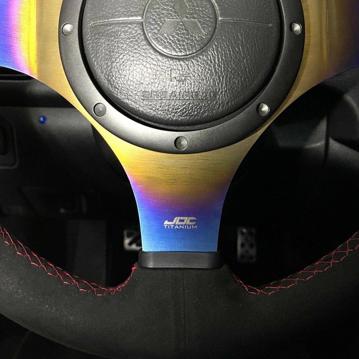 JDC Titanium Steering Wheel Overlay (Evo 7/8/9) - JDMuscleSteering Wheel TrimJDC-TI-EVO89-SWOBurntJDC Titanium Only