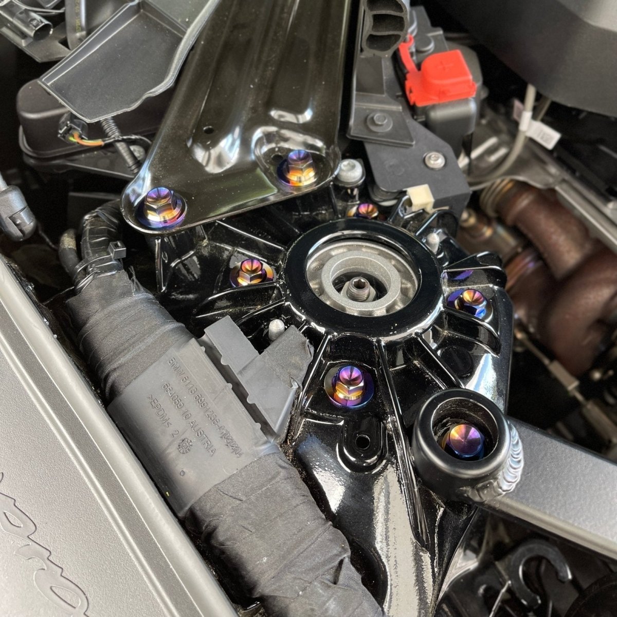 JDC Titanium Strut Tower Hardware Kit (MK5 Supra) - JDMuscleBadgesJDC-TI-A90-STHKBurnt