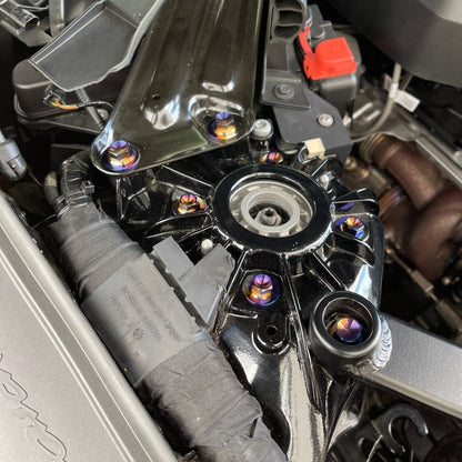 JDC Titanium Strut Tower Hardware Kit (MK5 Supra) - JDMuscleBadgesJDC-TI-A90-STHKBurnt
