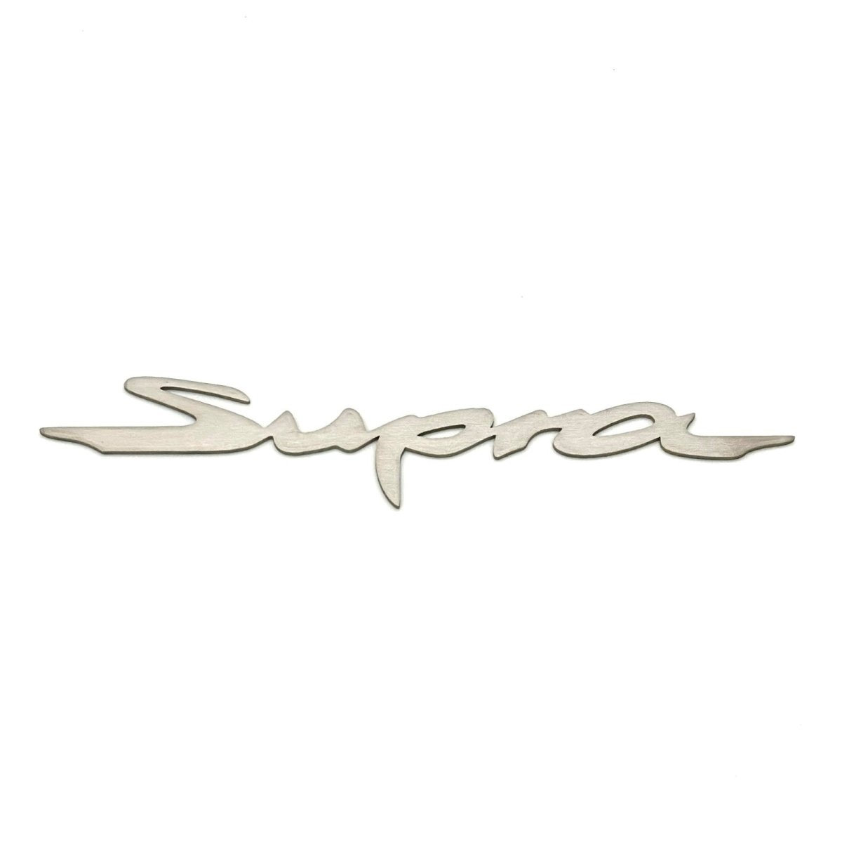 JDC Titanium "Supra" Badge (A90 Supra) - JDMuscleBadgesJDC-TI-SUPRA-LOGOBurnt