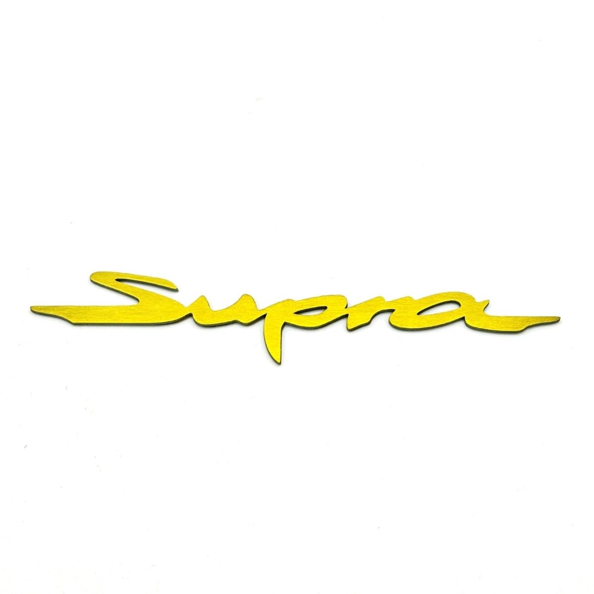 JDC Titanium "Supra" Badge (A90 Supra) - JDMuscleBadgesJDC-TI-SUPRA-LOGOBurnt