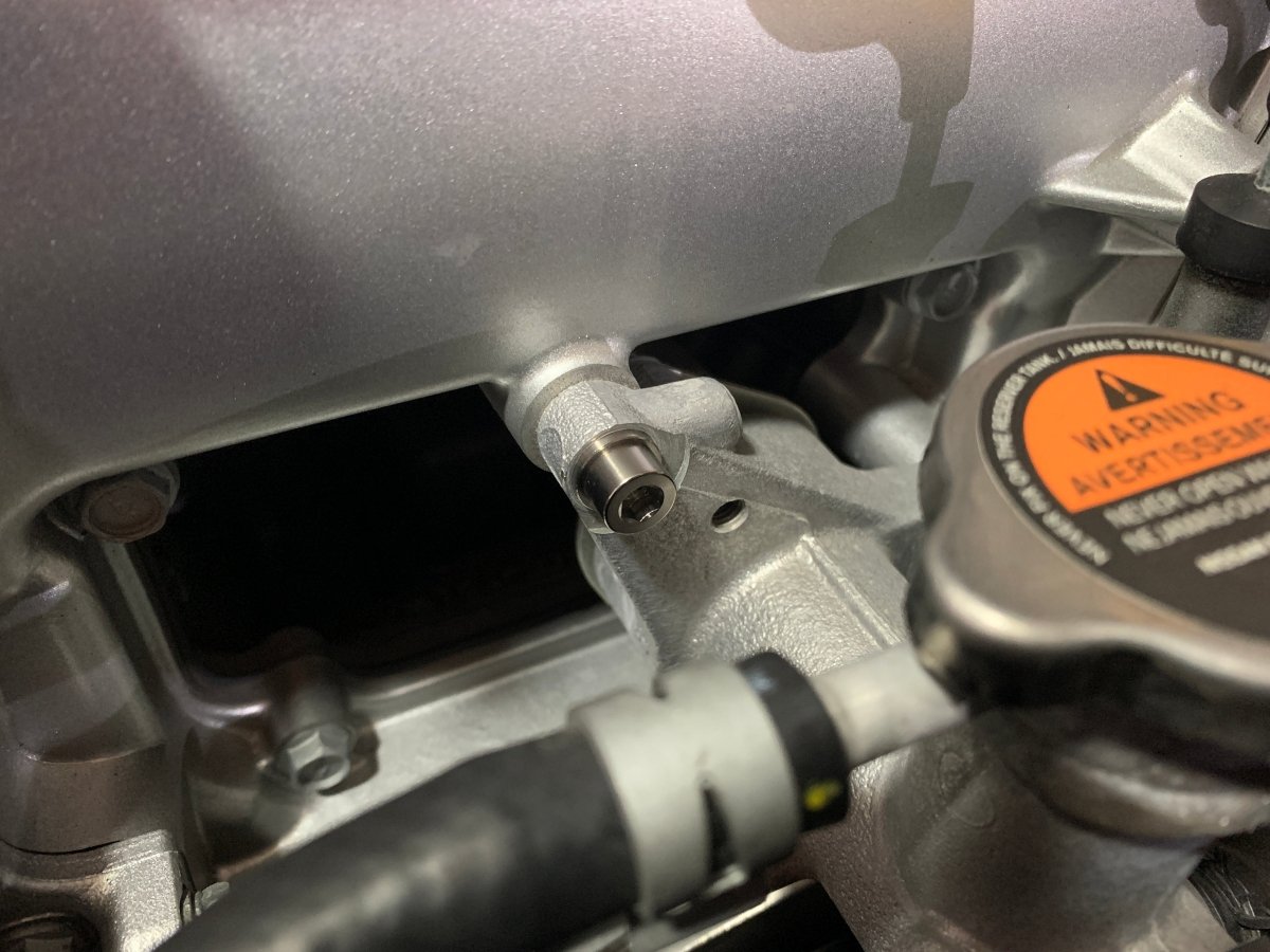 JDC Titanium Thermostat Housing Replacement Kit (R35 GT - R) - JDMuscleJDC Engine Bay Hardware KitsJDC-TI-GTR-CHCustom Flange Allen Head BoltsBurnt