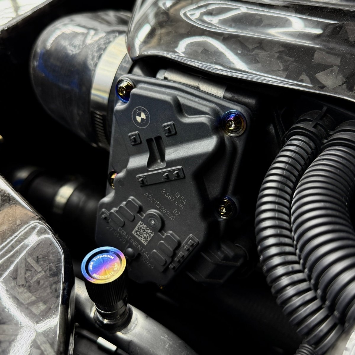 JDC Titanium Throttle Body Hardware Kit (MK5 Supra) - JDMuscleEngine Dress - UpJDC-TI-A90-TBHKBurnt