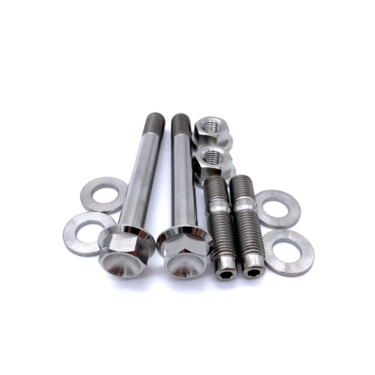 JDC Titanium Turbo to Manifold Hardware Kit for FP Manifolds (Evo 4 - 9/DSM) - JDMuscleEngine Dress - UpJDC-TI-TTMSK-FPBurnt