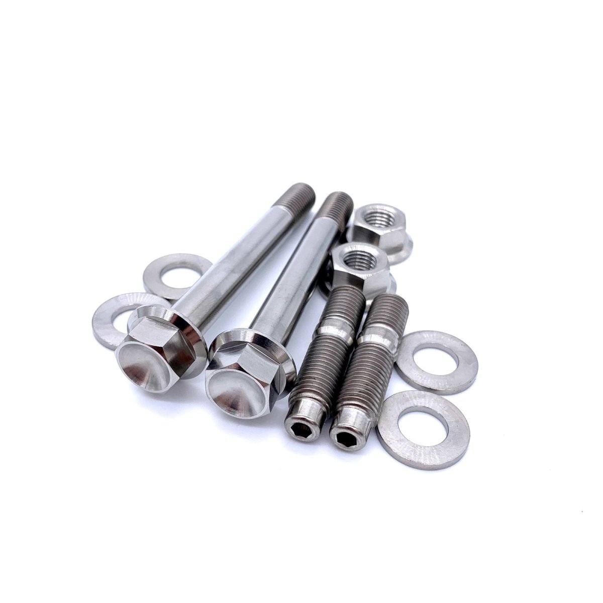 JDC Titanium Turbo to Manifold Hardware Kit for FP Manifolds (Evo 4 - 9/DSM) - JDMuscleEngine Dress - UpJDC-TI-TTMSK-FPBurnt