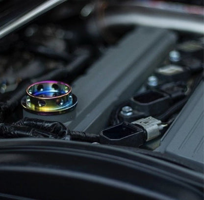 JDC Titanium V1 Oil Cap (Evo 1 - 9/DSM) - JDMuscleOil CapsJDC-Ti-EVODSM-V1OCBurnt