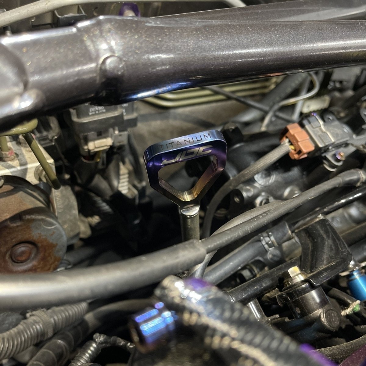 JDC Titanium V1 Oil Dipstick Handle (Evo 7/8/9/X/DSM) - JDMuscleOil DipstickJDC-TI-EVO89X-V1ODS-HANDLENo Thanks (Handle Only)Burnt