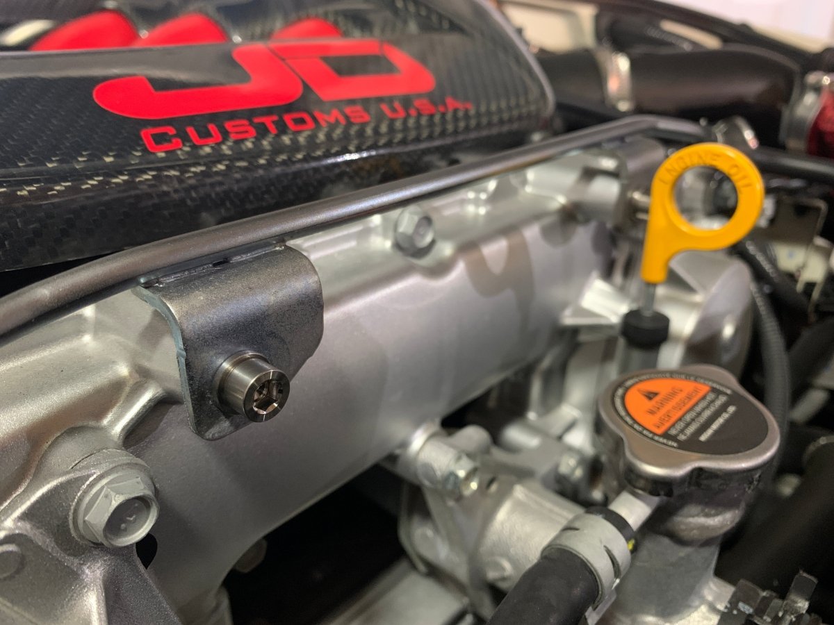 JDC Titanium Vacuum Line Replacement Hardware (R35 GT - R) - JDMuscleEngine Dress - UpJDC-TI-GTR-VLRH-AHAllen Cap w/ WashersBurnt