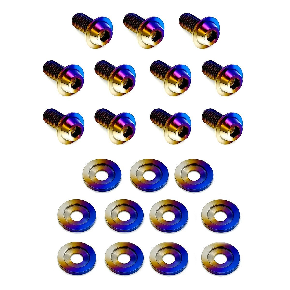 JDC Titanium Valve Cover Hardware Kit (NA Miata) - JDMuscleEngine Dress - UpJDC-TI-NA-MX5-VLVE-CVR-HWBurnt