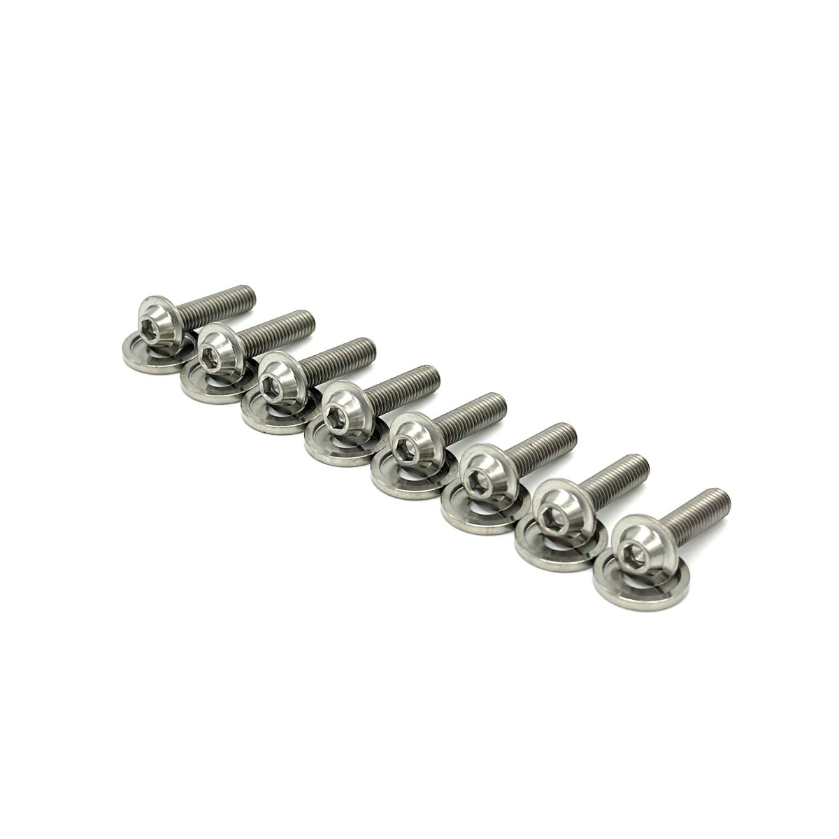 JDC Titanium Valve Cover Hardware Replacement Kit (Evo 4 - 9) - JDMuscleEngine Dress - UpJDC-TI-EVO49-VCHK-FULL-FFA-TIFull Kit (Outer and inner bolts)Flush - Fit Allen Head BoltsBurnt