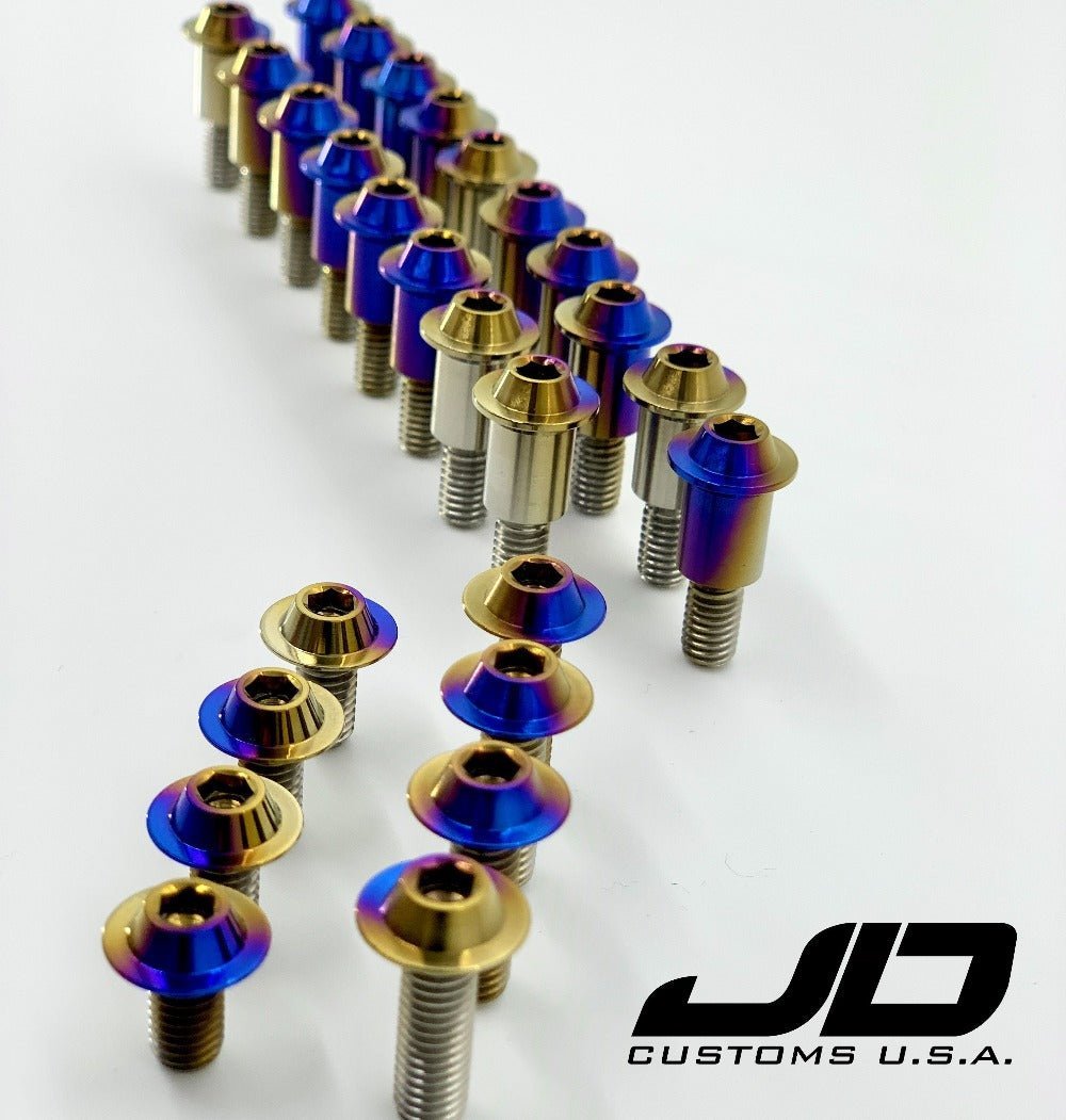 JDC Titanium Valve Cover Hardware Replacement Kit (Evo X) - JDMuscleEngine Dress - UpJDC-TI-EVOX-VCHRK-OBBasic Kit (Outer bolts only)Burnt