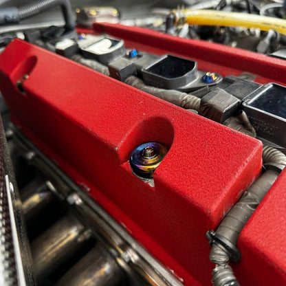 JDC Titanium Valve Cover Hardware Replacement Kit (Honda S2000) - JDMuscleEngine Dress - UpJDC-TI-S2K-VCHK-AHCustom Allen Flange HeadBurnt