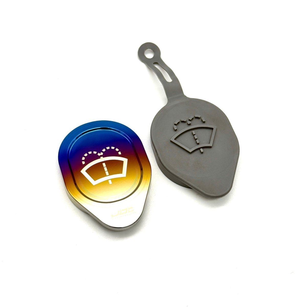 JDC Titanium Washer Fluid Cap (R35 GT - R & Multiple Infiniti Models) - JDMuscleOil CapsJDC-TI-NISSAN-WFCBurntJDC Titanium Only