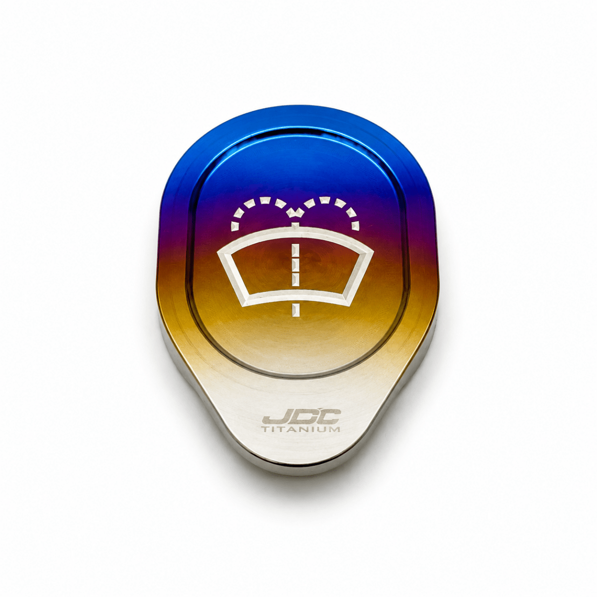 JDC Titanium Washer Fluid Cap (R35 GT-R & Multiple Infiniti Models) - JDMuscleOil CapsJDC-TI-NISSAN-WFCBurntJDC Titanium Only