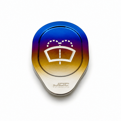 JDC Titanium Washer Fluid Cap (R35 GT-R & Multiple Infiniti Models) - JDMuscleOil CapsJDC-TI-NISSAN-WFCBurntJDC Titanium Only
