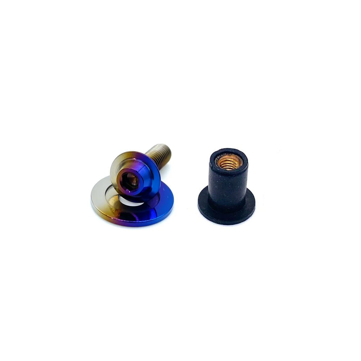 JDC Titanium Washer Fluid Pop Clip Replacement Kit (2022+ Honda Civic Si 11th Gen) - JDMuscleEngine Dress - UpJDC-TI-FL5-WFR-FFA-TIFlush - Fit AllenBurnt