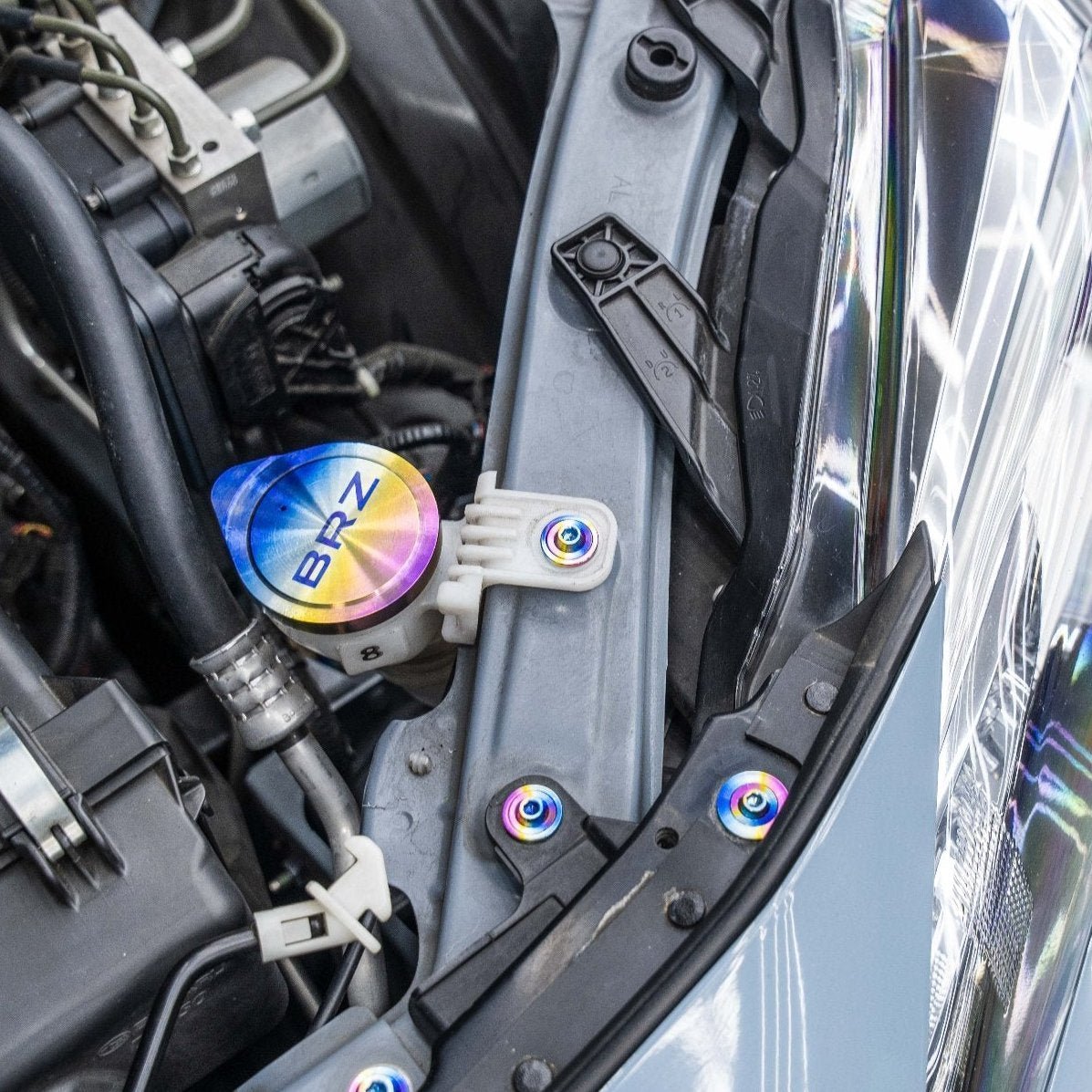 JDC Titanium Washer Fluid Reservoir Hardware Kit (13 - 21 FRS/BRZ/86) - JDMuscleEngine Dress - UpJDC-TI-FRZ86-WFR-FFAHFlush - Fit Allen HeadBurnt