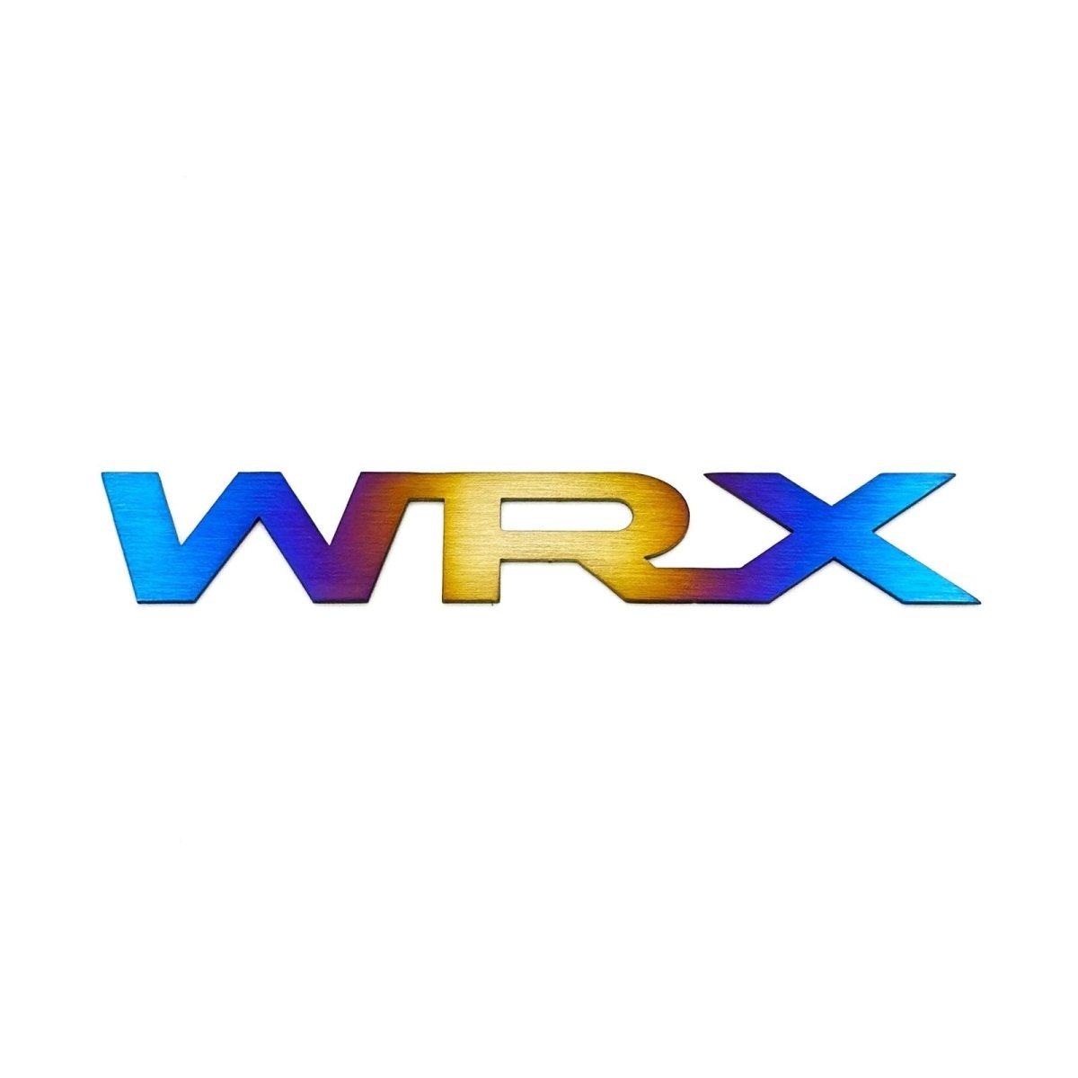 JDC Titanium "WRX" Trunk Badge (15+ WRX) - JDMuscleBadgesJDC-TI-WRX-LOGOBurnt