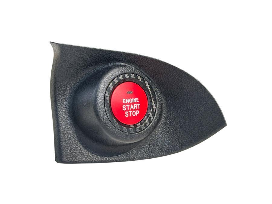 JDM Style Push to Start 3D Carbon Trim Ring Overlay - 2015 - 2022 Subaru WRX / STI / Most Subaru - JDMuscleInteriorSUBPUSHTRM3DCF