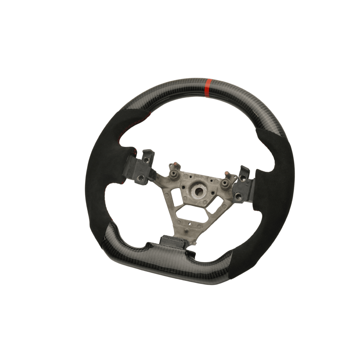 JDMuscle [03 - 08 350Z] Carbon - Lite Series Steering Wheel - JDMuscleSteering WheelsJDM-350Z-CL-STRAR9002 AlcantaraRed