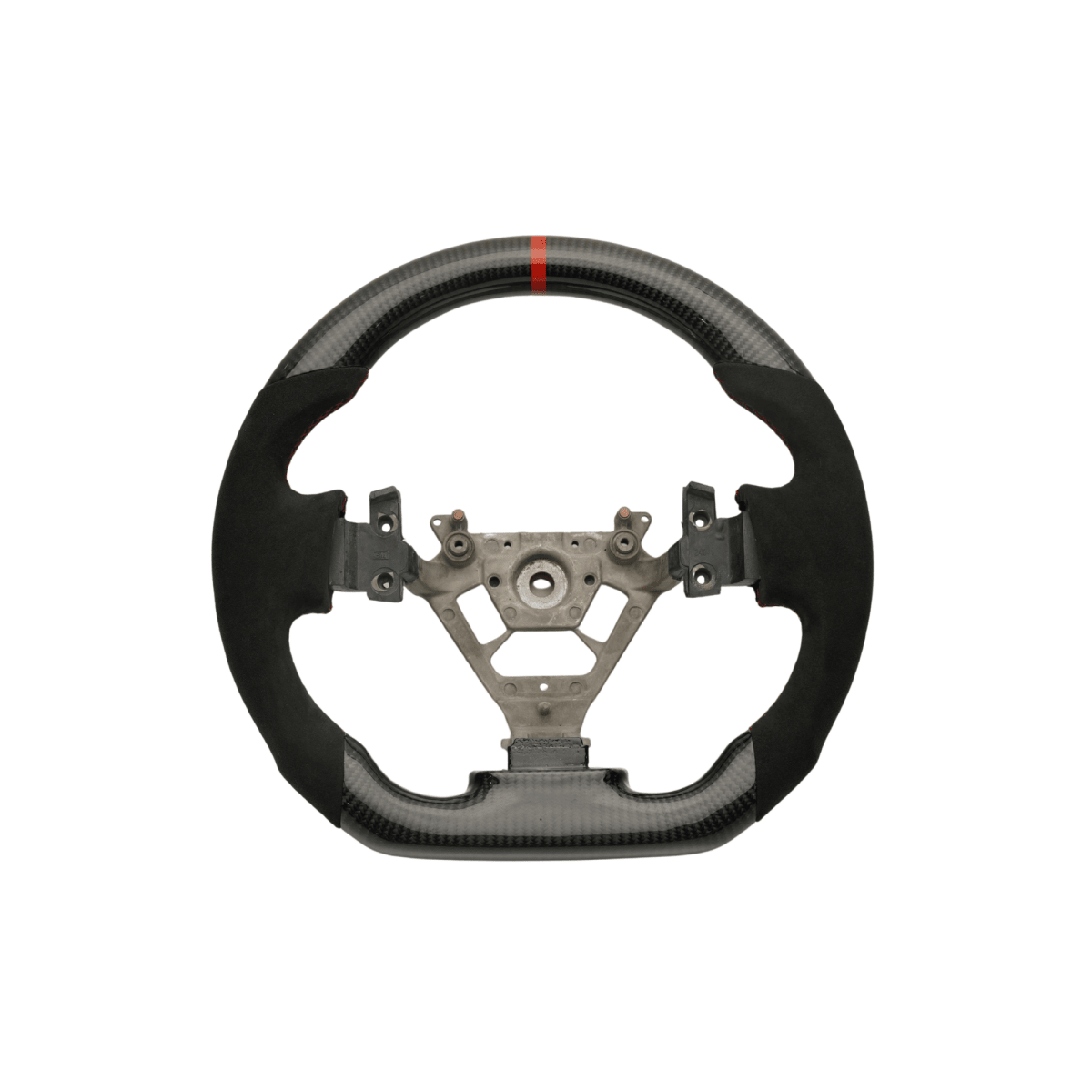 JDMuscle [03 - 08 350Z] Carbon - Lite Series Steering Wheel - JDMuscleSteering WheelsJDM-350Z-CL-STRLRPremium Black Perforated LeatherRed