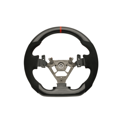 JDMuscle [03 - 08 350Z] Carbon - Lite Series Steering Wheel - JDMuscleSteering WheelsJDM-350Z-CL-STRLRPremium Black Perforated LeatherRed