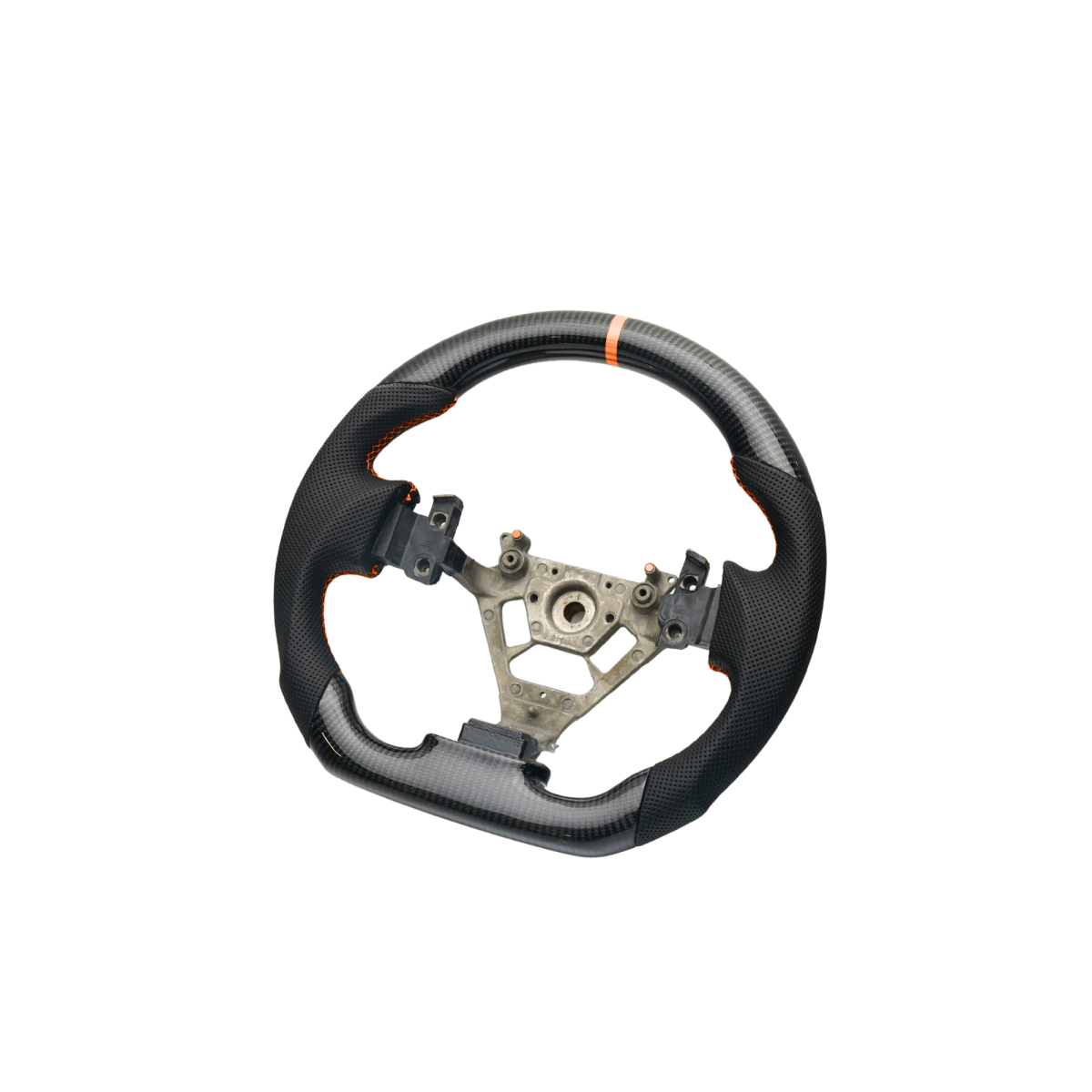 JDMuscle [03 - 08 350Z] Carbon - Lite Series Steering Wheel - JDMuscleSteering WheelsJDM-350Z-CL-STRLOPremium Black Perforated LeatherOrange