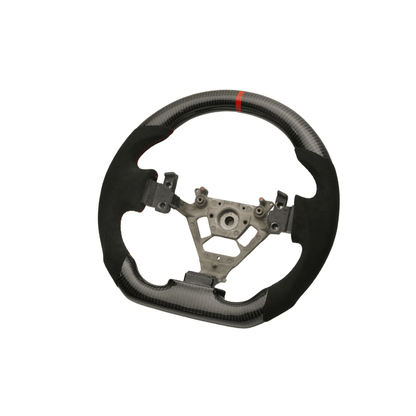 JDMuscle [03 - 08 350Z] Carbon - Lite Series Steering Wheel - JDMuscleSteering WheelsJDM-350Z-CL-STRLRPremium Black Perforated LeatherRed