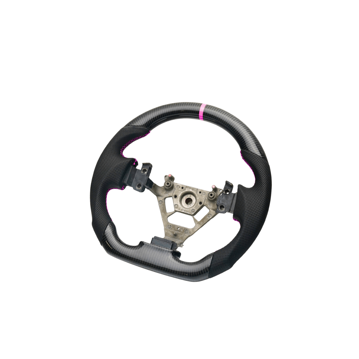 JDMuscle [03 - 08 350Z] Carbon - Lite Series Steering Wheel - JDMuscleSteering WheelsJDM-350Z-CL-STRLPKPremium Black Perforated LeatherPink