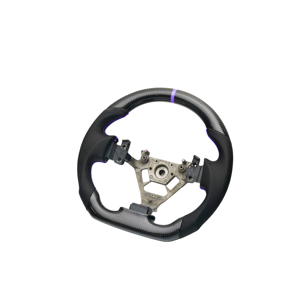 JDMuscle [03 - 08 350Z] Carbon - Lite Series Steering Wheel - JDMuscleSteering WheelsJDM-350Z-CL-STRLPUPremium Black Perforated LeatherPurple