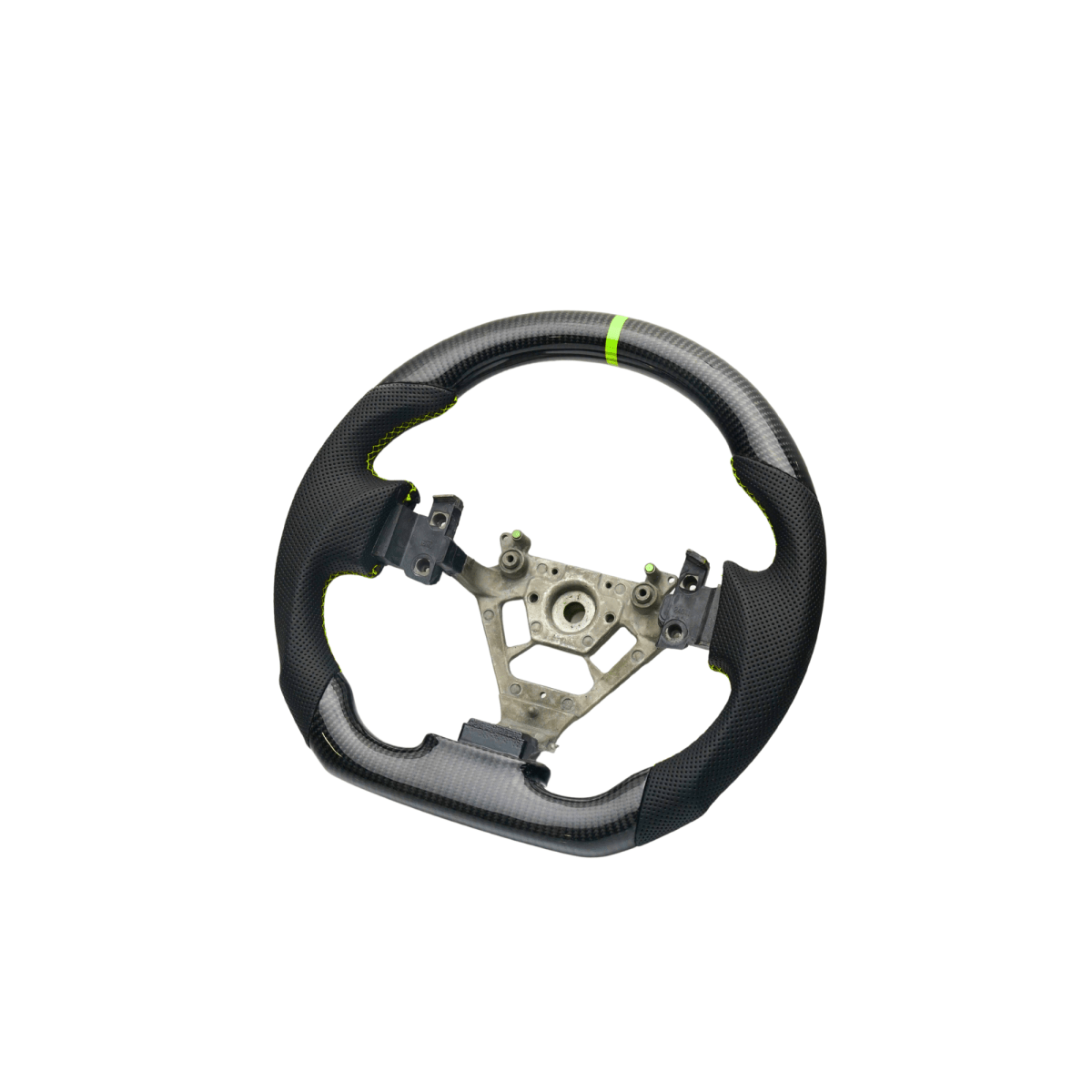 JDMuscle [03 - 08 350Z] Carbon - Lite Series Steering Wheel - JDMuscleSteering WheelsJDM-350Z-CL-STRLNPremium Black Perforated LeatherNeon Yellow