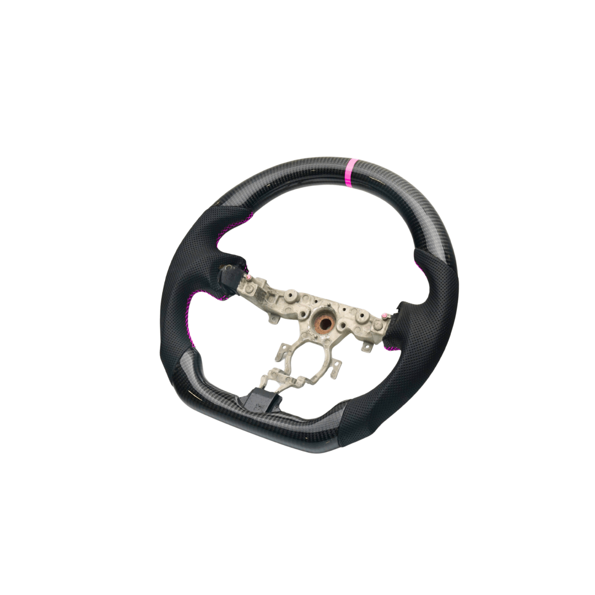 JDMuscle [08 - 13 G37/G35] Carbon - Lite Series Steering Wheel - JDMuscleSteering WheelsJDM-G37-CL-STRAP9002 AlcantaraPurple