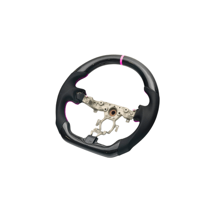 JDMuscle [08 - 13 G37/G35] Carbon - Lite Series Steering Wheel - JDMuscleSteering WheelsJDM-G37-CL-STRAP9002 AlcantaraPurple