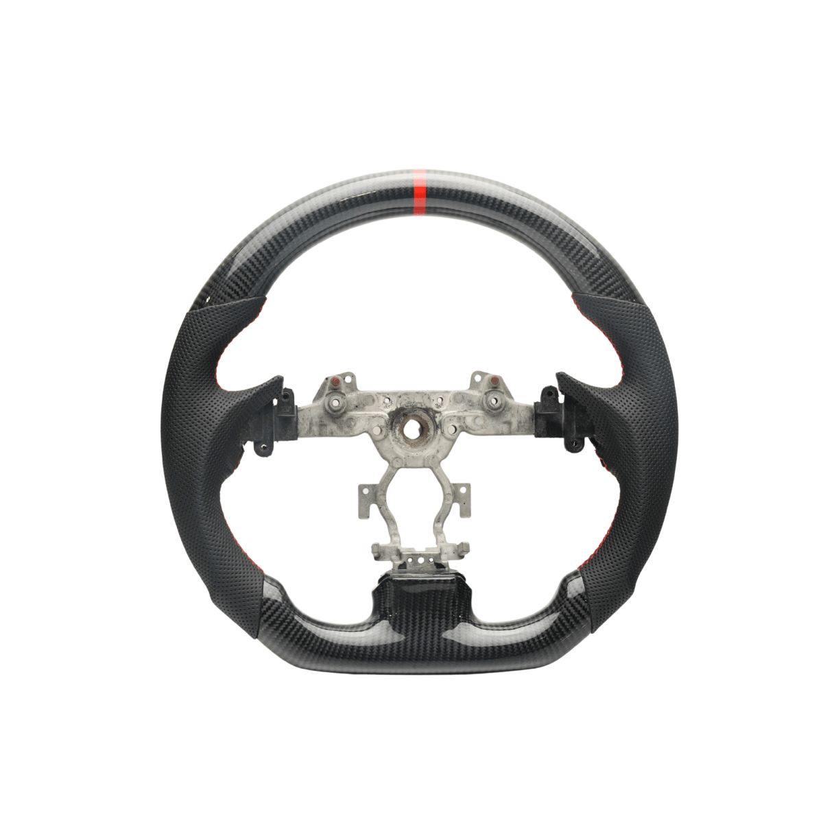 JDMuscle [08 - 13 G37/G35] Carbon - Lite Series Steering Wheel - JDMuscleSteering WheelsJDM-G37-CL-STRAP9002 AlcantaraPurple