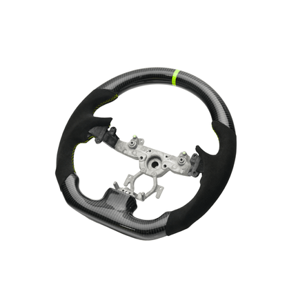 JDMuscle [08 - 13 G37/G35] Carbon - Lite Series Steering Wheel - JDMuscleSteering WheelsJDM-G37-CL-STRAN9002 AlcantaraNeon Yellow