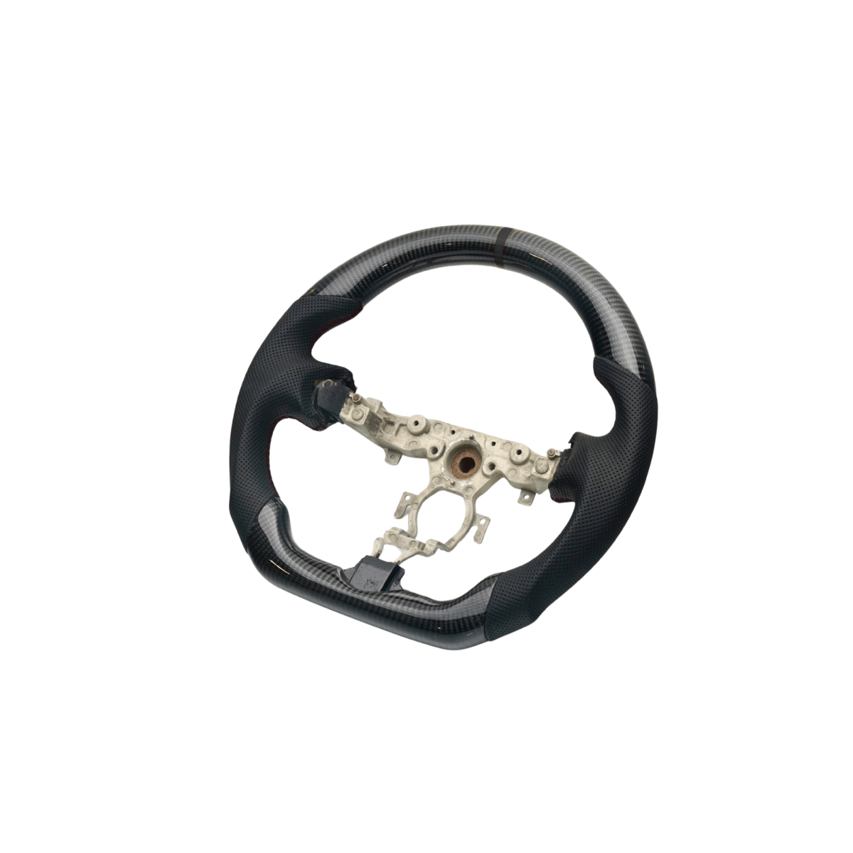 JDMuscle [08 - 13 G37/G35] Carbon - Lite Series Steering Wheel - JDMuscleSteering WheelsJDM-G37-CL-STRAP9002 AlcantaraPurple