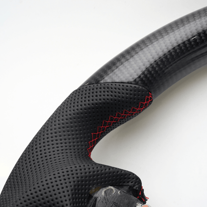 JDMuscle [08 - 13 G37/G35] Carbon - Lite Series Steering Wheel - JDMuscleSteering WheelsJDM-G37-CL-STRAP9002 AlcantaraPurple