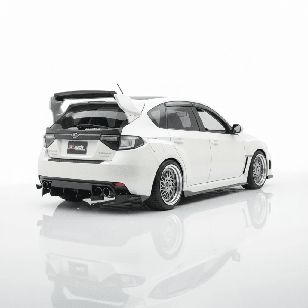 JDMuscle [08-14 WRX/STI] VS Style Spoiler w/ Brake Lights | ABS / Paint Matched / Partial Carbon Fiber *Special Order*No Cancellation* - Return