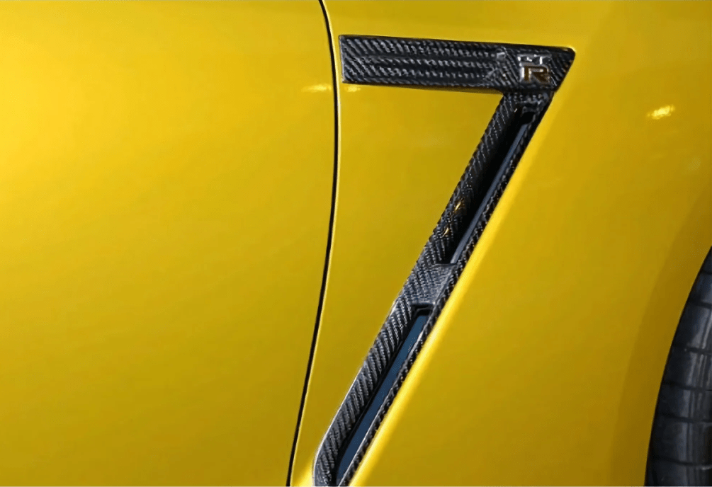 JDMuscle [09 - 16 GT - R] Carbon Fiber Fender Ducts - OE Style - JDMuscleFendersJDM-R35-045CF