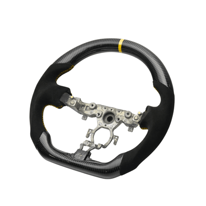 JDMuscle [09 - 21 370Z] Carbon - Lite Series Steering Wheel - JDMuscleSteering WheelsJDM-370Z-CL-STRAY9002 AlcantaraYellow