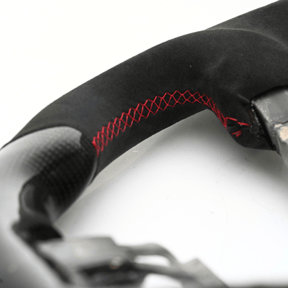 JDMuscle [09 - 21 370Z] Carbon - Lite Series Steering Wheel - JDMuscleSteering WheelsJDM-370Z-CL-STRLRPremium Black Perforated LeatherRed