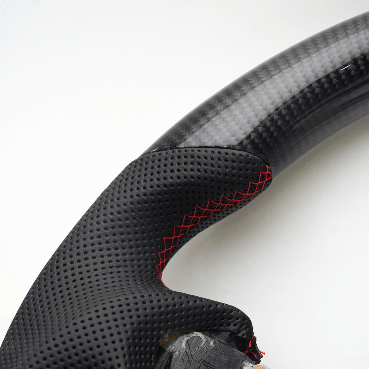 JDMuscle [09 - 21 370Z] Carbon - Lite Series Steering Wheel - JDMuscleSteering WheelsJDM-370Z-CL-STRLRPremium Black Perforated LeatherRed